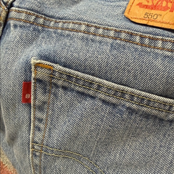 VINTAGE WIDE LEG LEVI'S 550 LOW RISE 32 - Picture 5 of 11